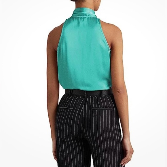 NWT Ralph Lauren Tie-Neck Chatmese Blouse - Picture 3 of 10